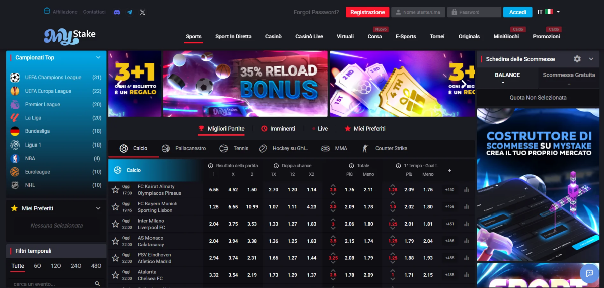 Mystake scommesse